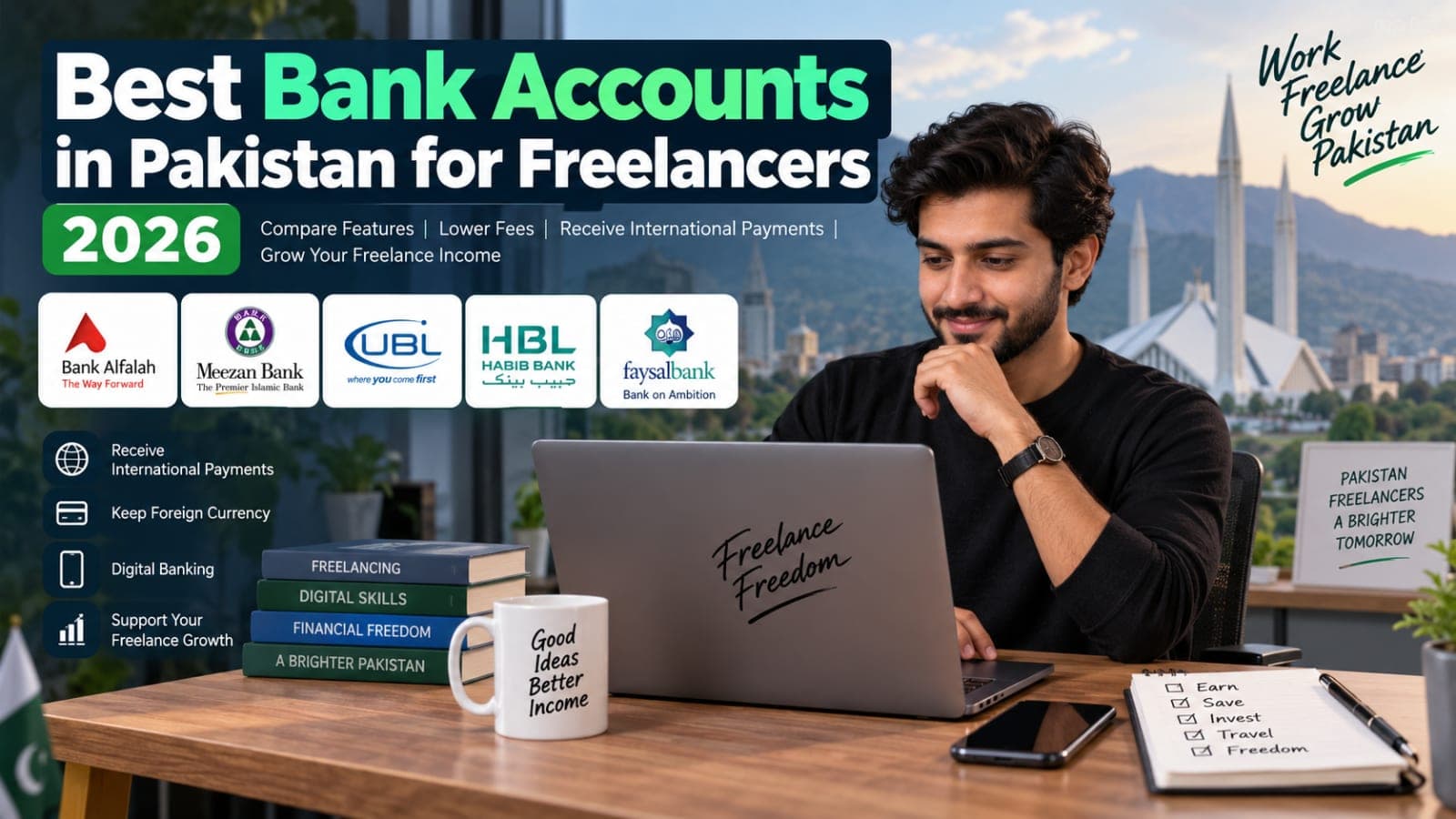 Best Bank Accounts in Pakistan for Freelancers: 5 Top Picks