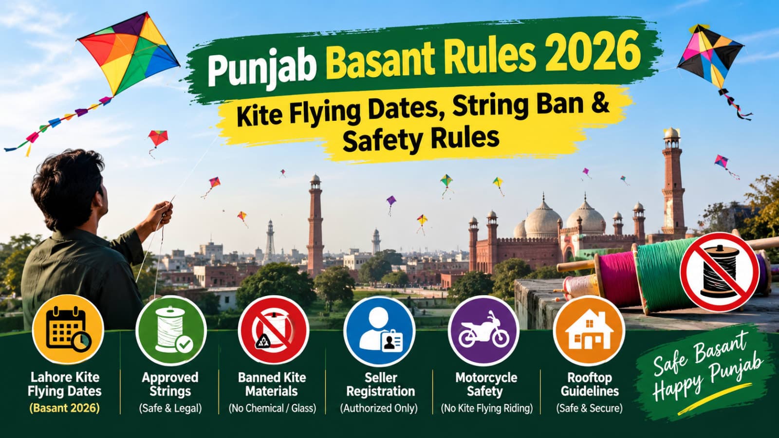 Punjab Basant Rules 2026: Kite Flying Rules, Dates and Safety Guidelines